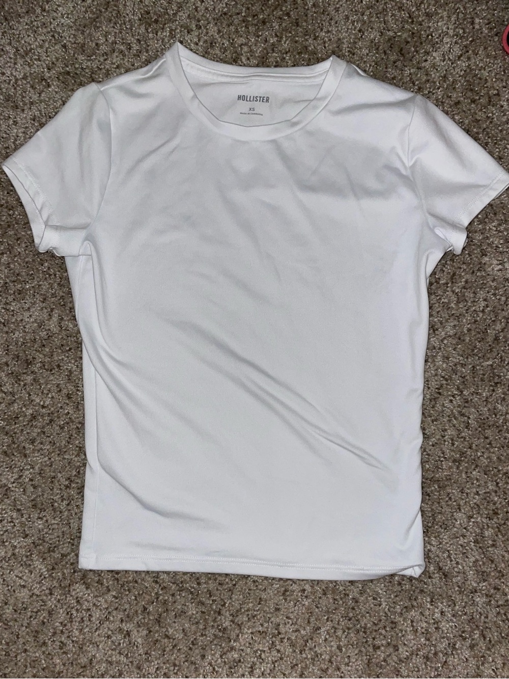 Hollister White Tshirt XS